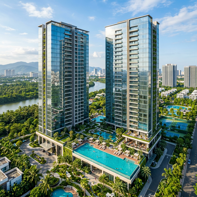 Tổ hợp chung cư cao cấp hiện đại